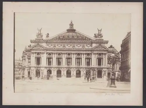 Fotografie unbekannter Fotograf, Ansicht Paris, Opernhaus Palais Garnier, Grossformat 32 x 23cm