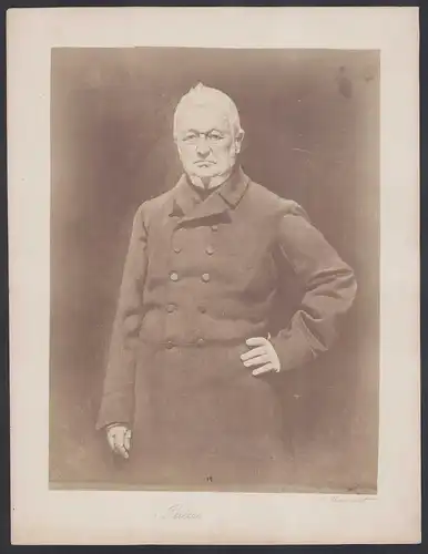 Fotografie Louis Adolphe Thiers / erster Staatspräsident der III. Republik, Grossformat 32 x 25cm