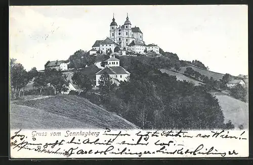 AK Sonntagberg, Schloss auf dem Berg