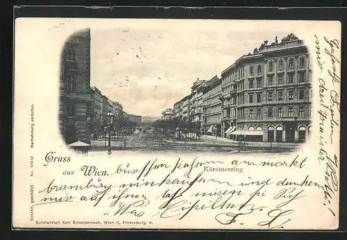 AK Wien, Kärntnerring mit Laterne