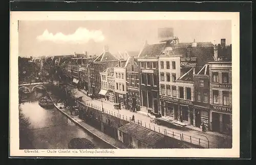 AK Utrecht, Oude Gracht v. a. Viebrug-Jacobibrug
