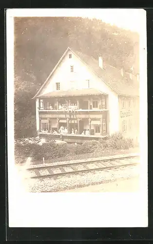 Foto-AK Bad Liebenzell, Oberes Bad-Hotel Wilhelm Deker