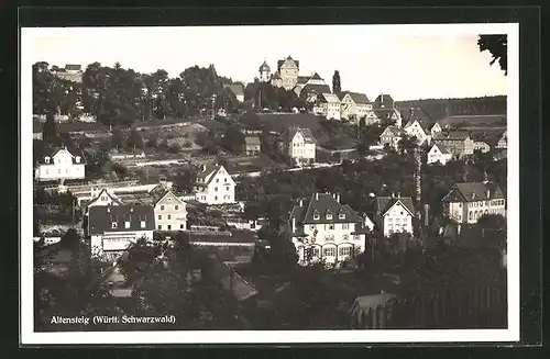 AK Altensteig /Schwarzwald, Ortsansicht aus der Vogelschau