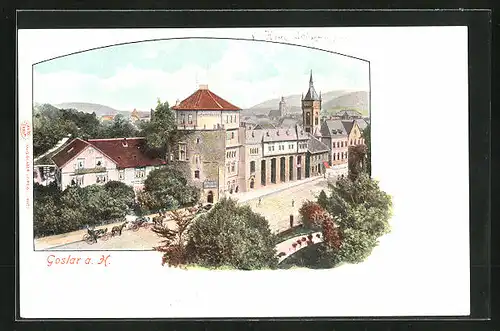 AK Goslar a. H., Hotel Achtermann