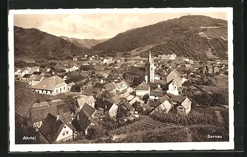 AK Dernau /Ahrtal, Teilansicht mit Kirche