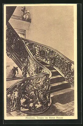 AK Montjoie, Treppe im Roten Hause