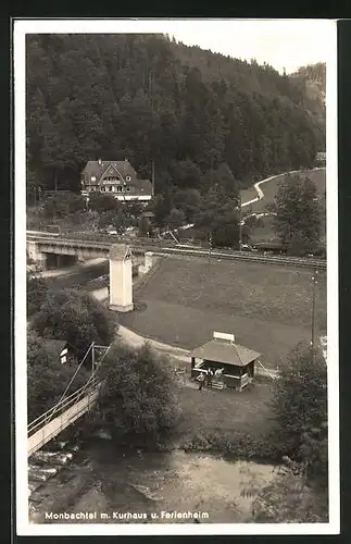 AK Monbachtal, Kurhaus und Ferienheim, Bahngleise