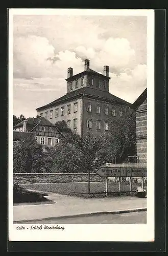 AK Zeitz, Totalansicht Schloss Moritzburg