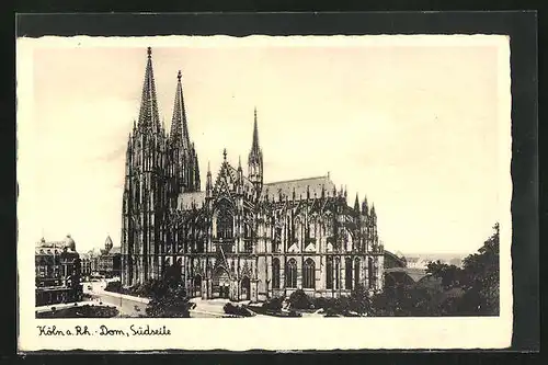 AK Köln, Dom von der Südseite