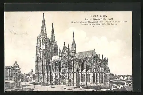 AK Köln, Blick auf den Dom