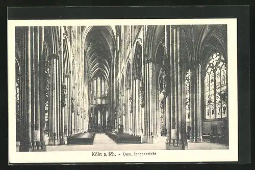 AK Köln, Dom, Innenansicht