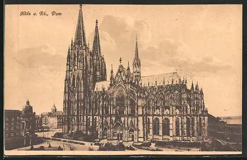 AK Köln, Blick auf den Dom