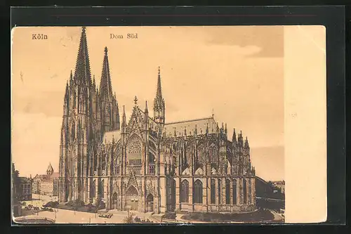 AK Köln, Dom von der Südseite