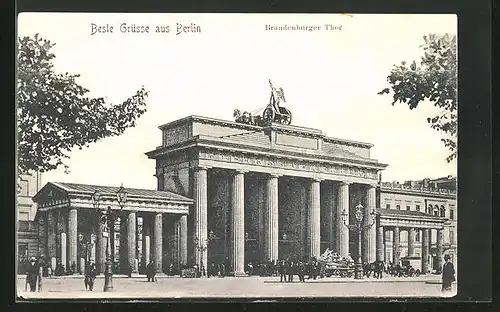 AK Berlin, Blick auf das Brandenburger Tor