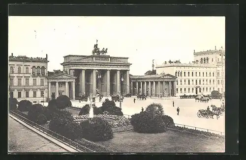 AK Berlin, Blick auf das Brandenburger Tor