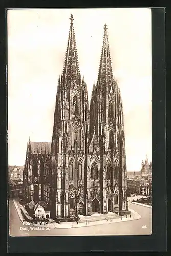 AK Köln, Dom, Westseite