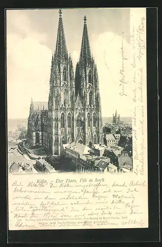 AK Köln, Dom mit Umgebung
