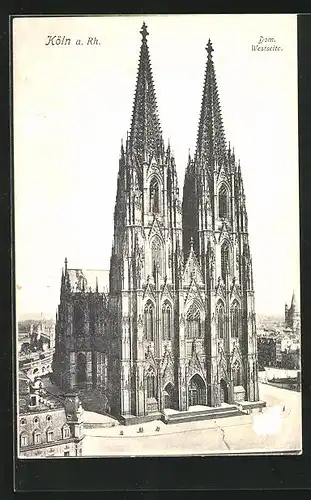 AK Köln, Dom gegen Turm