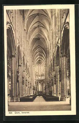 AK Köln, Dom, Innenansicht