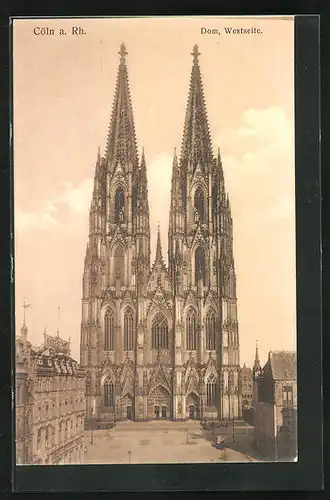 AK Köln, Dom mit Hotel St. Paul