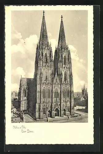 AK Köln, Dom gegen Brücke