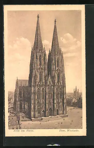 AK Köln, Dom mit Vorplatz
