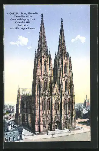 AK Köln, Dom gegen Turm