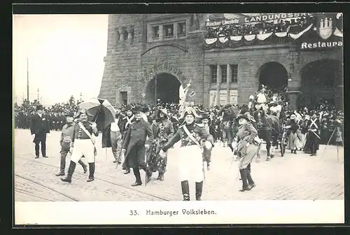 AK Hamburg, Jahrhunderfeier 1913, Hamburger Volksleben