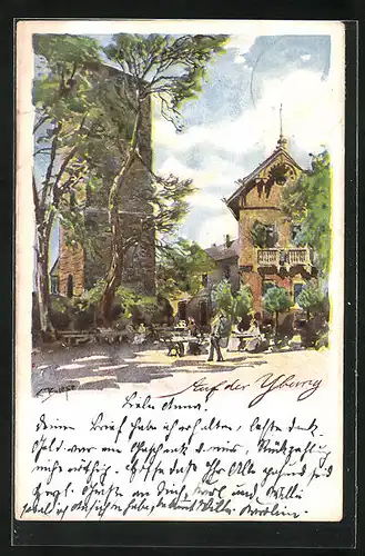 Künstler-AK Carl Biese: Auf der Yburg
