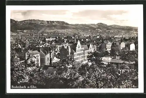 AK Tetschen-Bodenbach / Decin, Gesamtansicht