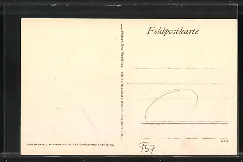 AK Bezange, Zerstörte Strassenpartie, westlicher Kriegsschauplatz