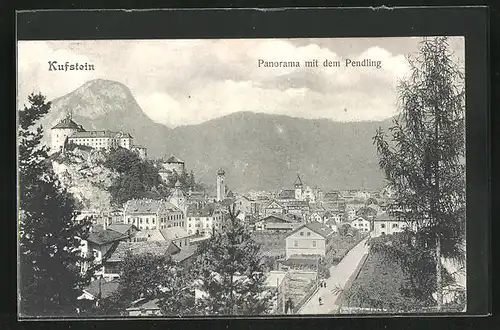 AK Kufstein, Panorama mit dem Pendling