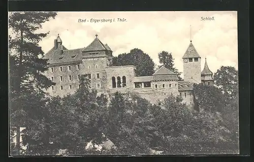 AK Bad Elgersburg i. Thür., Blick zum Schloss