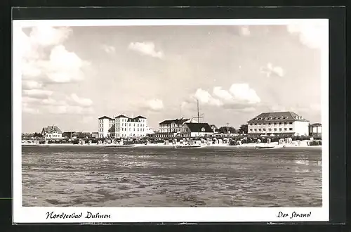 AK Duhnen / Nordsee, Strandblick vom Wasser aus