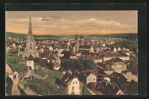 AK Esslingen a. N., Panorama