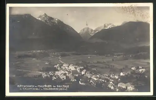 AK Kötschach, Panorama gegen Cellon und Kellerwand