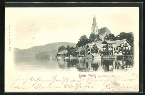 AK Maria Wörth a. Wörthersee, Gesamtansicht