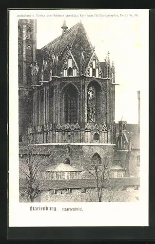 AK Marienburg / Malbork, Blick auf den Chor der Kirche