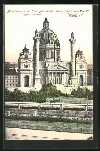 AK Wien, Pfarrkirche z. h. Karl Borromäus