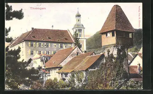 AK Thiengen, Ortspartie an der Kirche