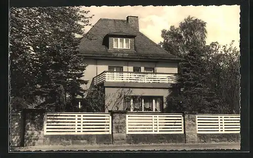 AK Bad Klosterlausnitz / Thüringen, Hotel-Pension Haus Geschwister Patzschke