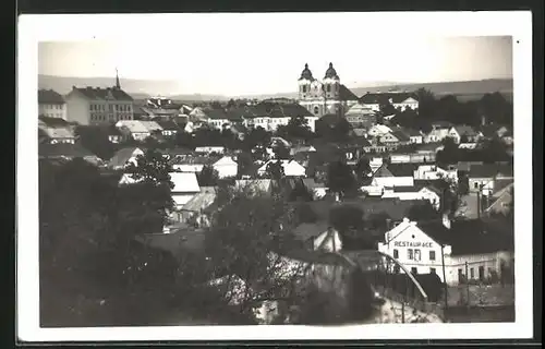 AK Kostelec nad Orlicí, Ortsansicht aus der Vogelschau