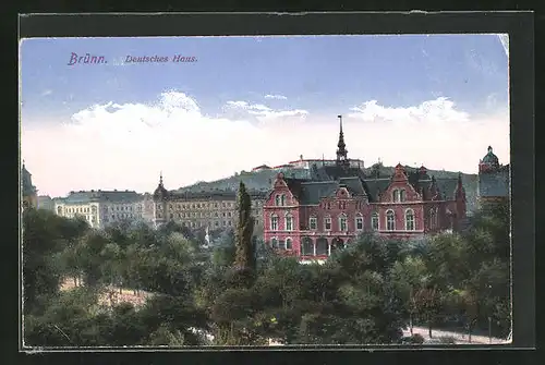 AK Brünn / Brno, Deutsches Haus