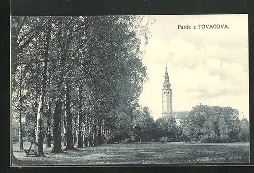 AK Tovacov, Blick zur Kirche