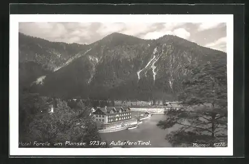 AK Breitenwang, Hotel Forelle am Plansee