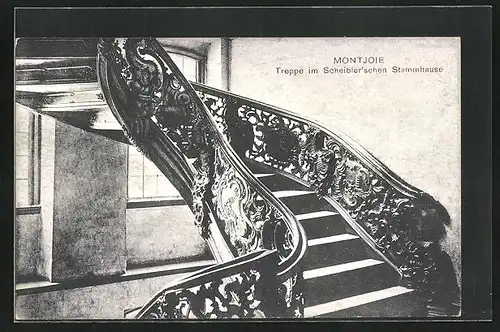 AK Montjoie, Treppe im Scheiblerschen Stammhaus, Rotes Haus