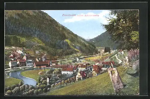 AK Ernstmühl im Schwarzwald, Ortstotale im Tal