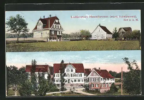 AK Heselbronn / Württ., Ortspartien mit Häusern