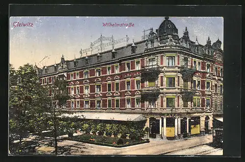 AK Gleiwitz, Café in der Wilhelmstrasse