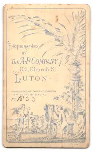 Fotografie The A. P. Company, Luton, 102, Church St., Portrait junge Dame mit Kragenbrosche